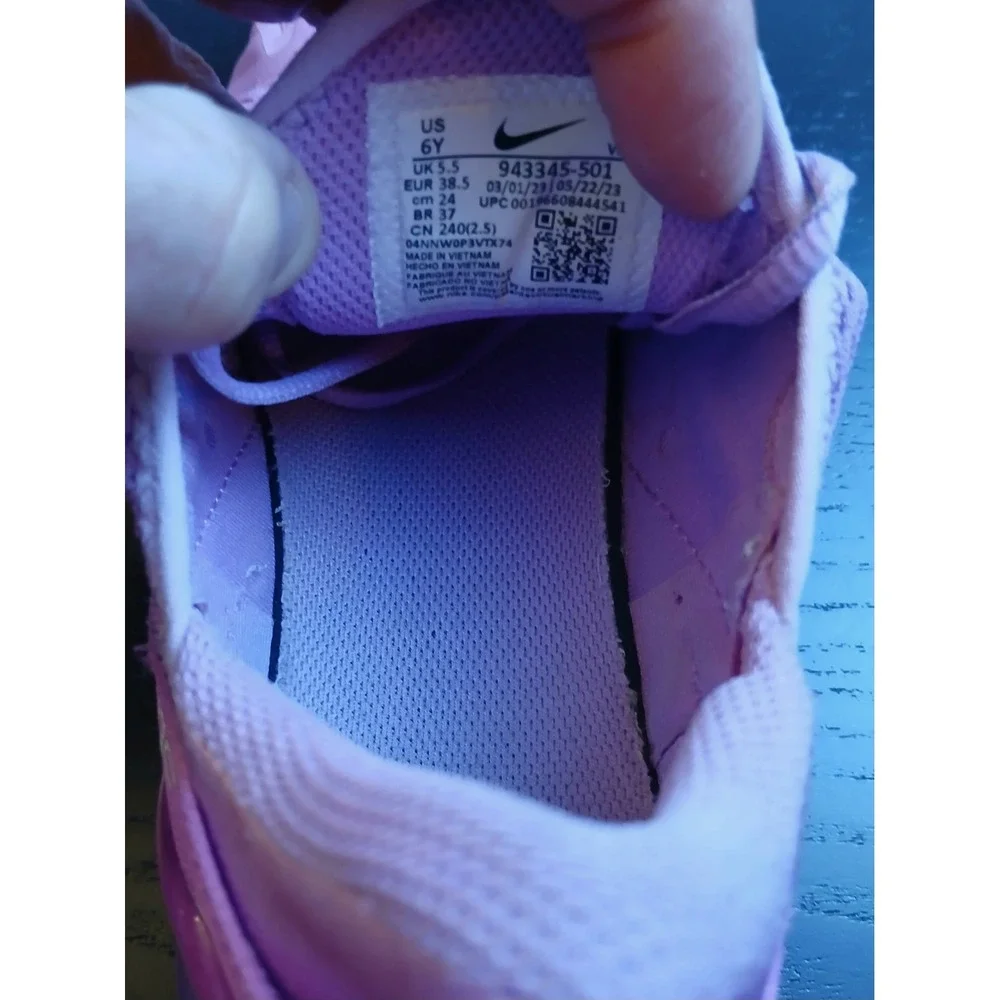 Nike Air Max 270 GS Beyond Pink White Dutch Blue Sneaker 943345-501 Size 6Y